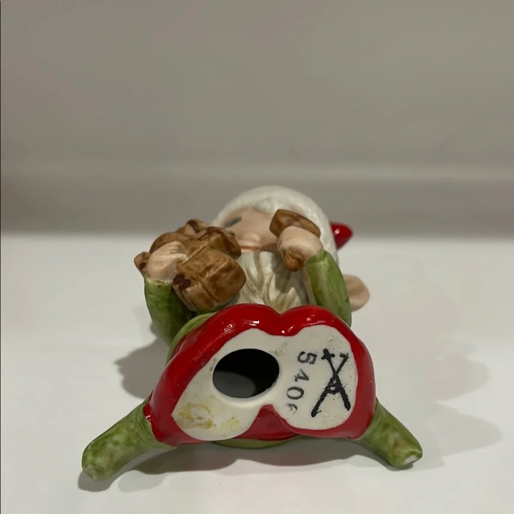 Vintage 1960's Homco, Santa's Workshop Elf Making a Train #5406